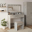 VidaXL vidaXL Dressing Table Concrete Grey 100 x 41 x 135 cm Engineered Wood 1