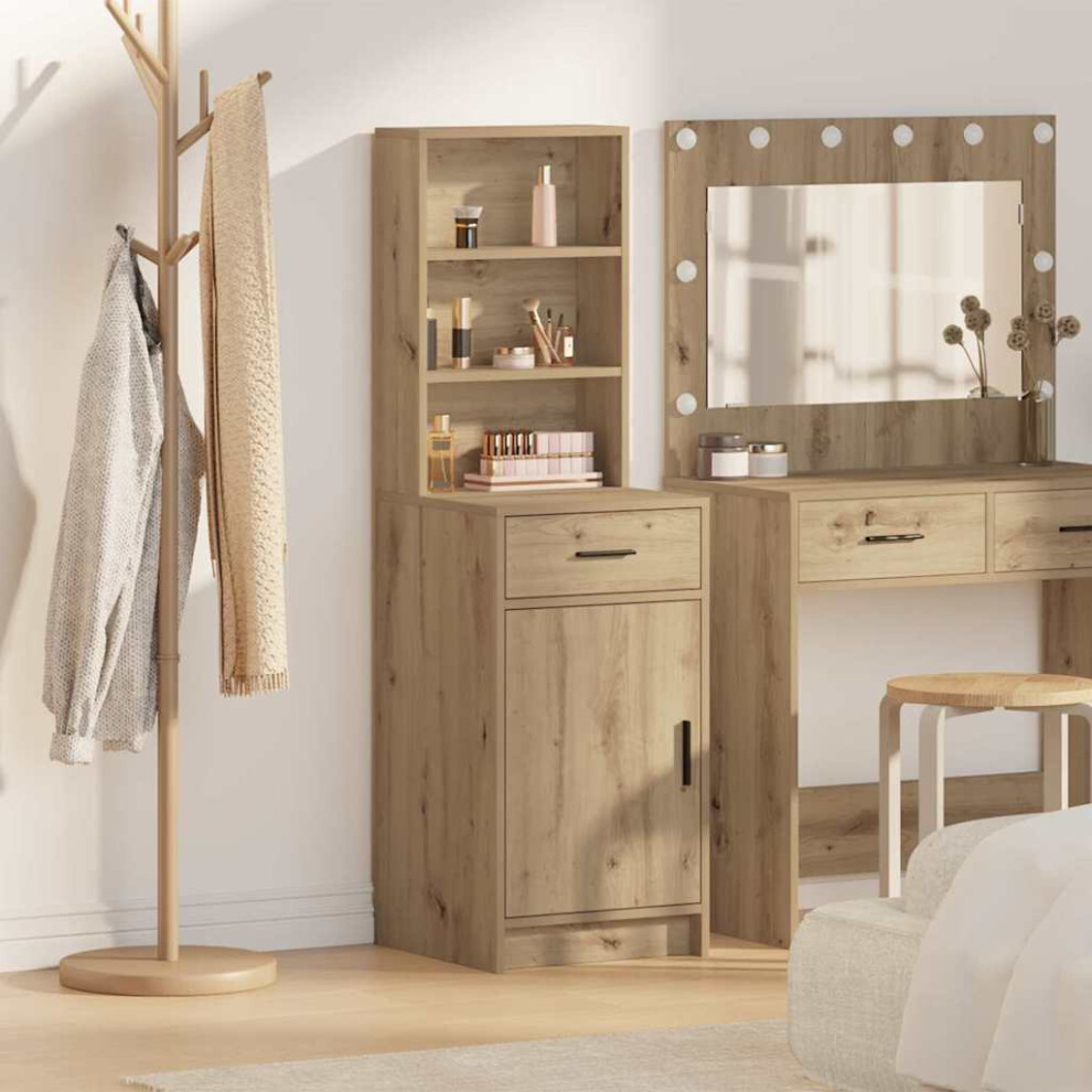 Vidaxl Highboard Artisan Oak 40 X 40.5 X 135 Cm Engineered Wood