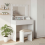 VidaXL vidaXL Dressing Table White 75.5 x 41 x 135 cm Engineered Wood 1