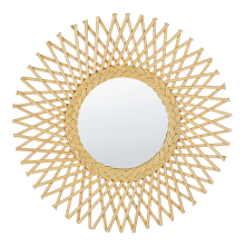 Wall Mirror TAGOLU 60 cm 60 cm Rattan Natural
