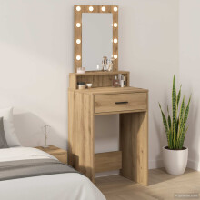 vidaXL Dressing Table Brown 50 x 41 x 140 cm Engineered Wood