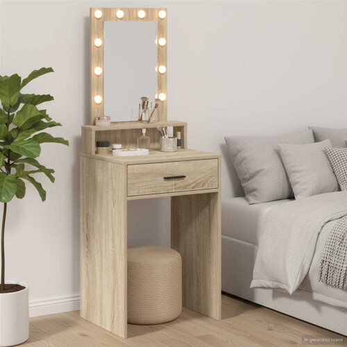VidaXL vidaXL Dressing Table Brown 50 x 41 x 140 cm Engineered Wood