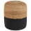 Beliani Pouffe DALAMA Jute Black 1
