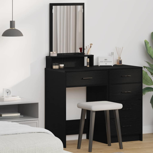 VidaXL vidaXL Dressing Table Black Oak 50 x 41 x 140 cm Engineered Wood