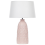Beliani Table Lamp ZARIMA Ceramic Pink 1