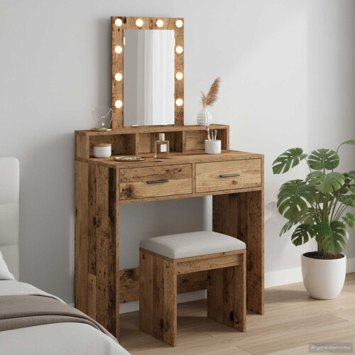 VidaXL vidaXL Dressing Table Brown 79 x 41 x 140 cm Engineered wood