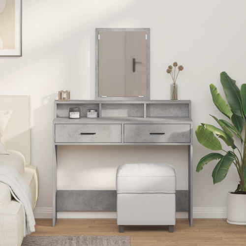 VidaXL vidaXL Dressing Table Concrete Grey 100 x 41 x 140 cm Engineered Wood