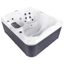 Outdoor Hot Tub with LED ARCELIA White