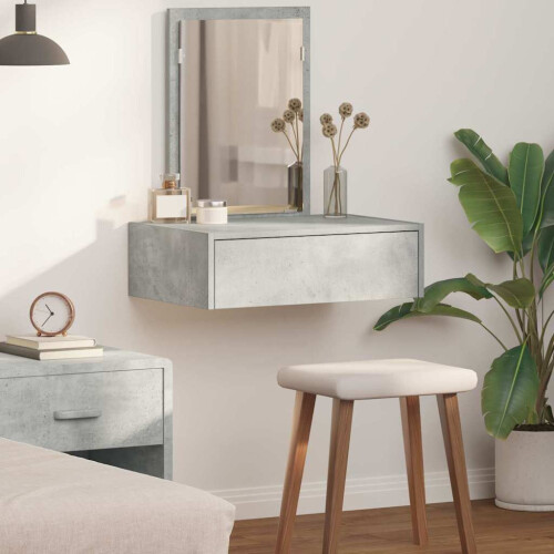 VidaXL vidaXL Dressing Table with Drawer Grey 60 x 40 x 70 cm Engineered Wood