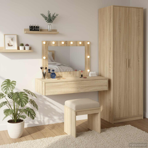 VidaXL vidaXL Dressing Table Brown 100 x 40 x 70 cm Engineered Wood