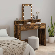 vidaXL Dressing Table Brown 100 x 41 x 140 cm Engineered Wood