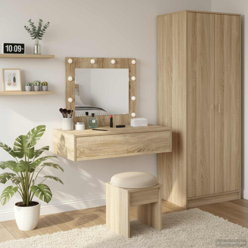VidaXL vidaXL Dressing Table Brown 83 x 40 x 70 cm Engineered Wood