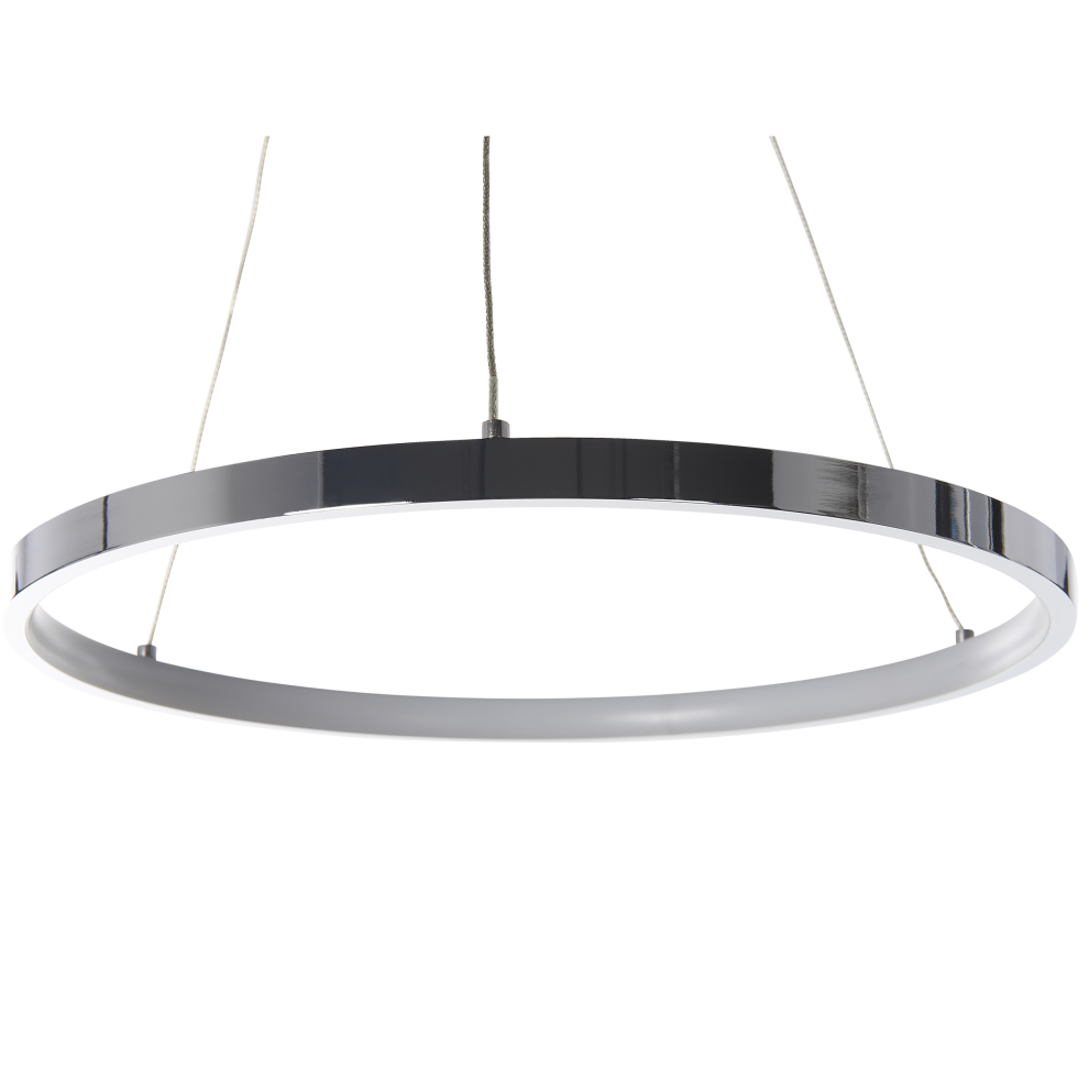 Beliani Led Pendant Lamp Jordan Metal Silver