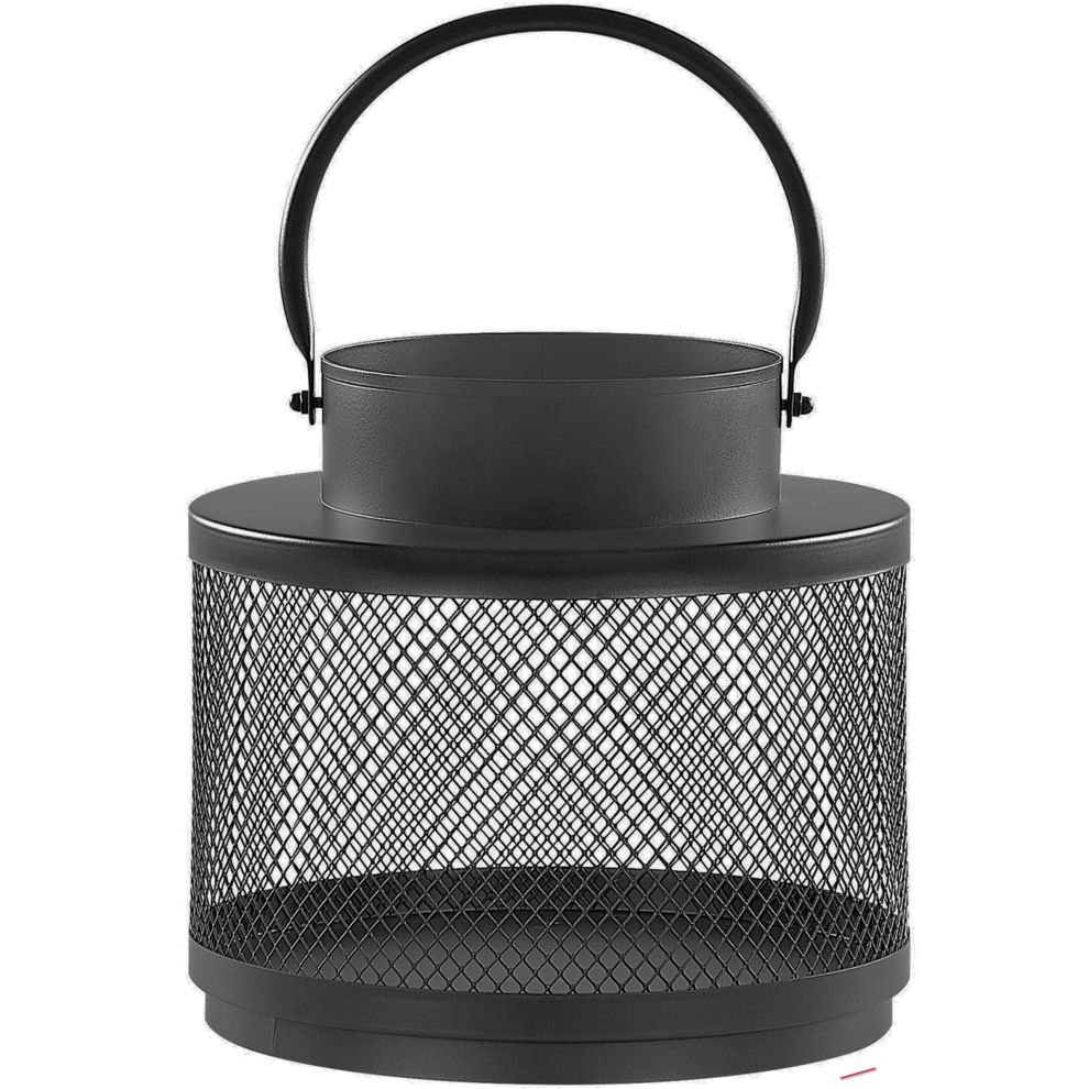 Beliani Lantern Yamdena Metal 24 Cm Black