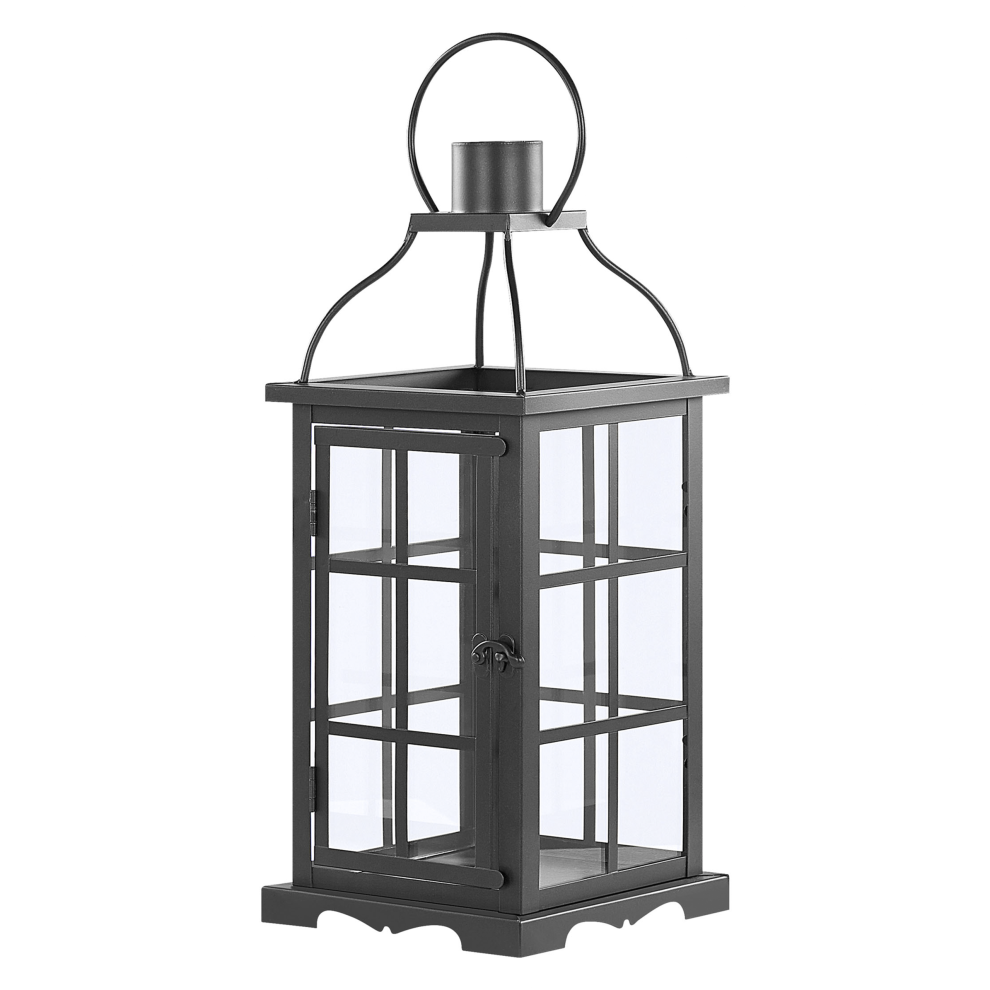 Beliani Lantern Clara Metal 42 Cm Black