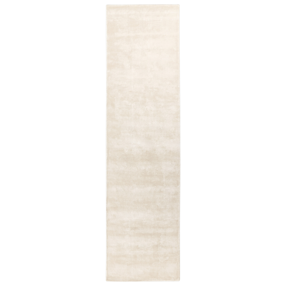 Beliani Rug Gesi Ii Light Beige 80 X 300 Cm Viscose