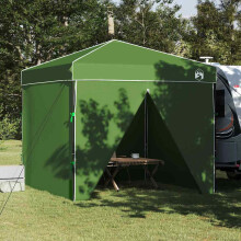 vidaXL Canopy Tent Manual Green 243 x 243 x 251 cm Fabric