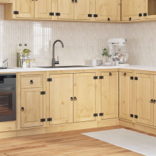vidaXL Cabinet SKI Honey Brown 80 x 46 x 81 cm Solid Pine Wood