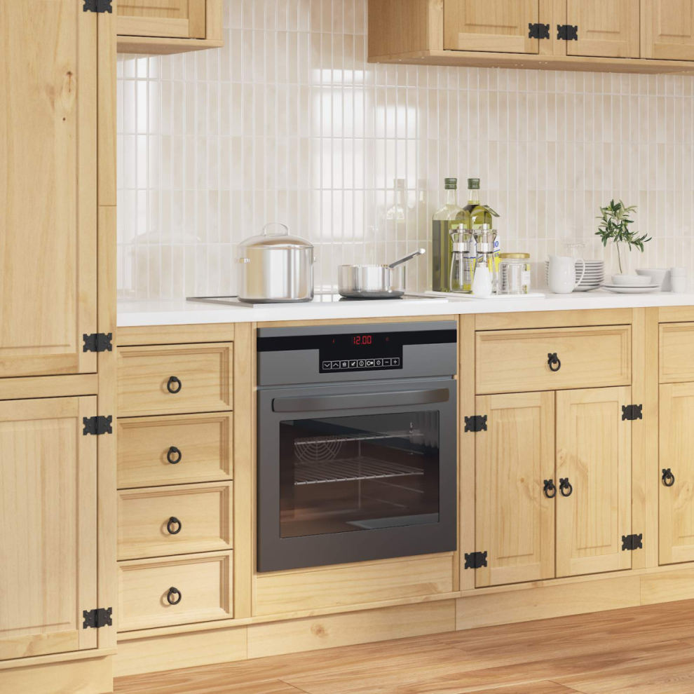 Vidaxl Cabinet Ski Honey Brown 60 X 46 X 81 Cm Solid Pine Wood