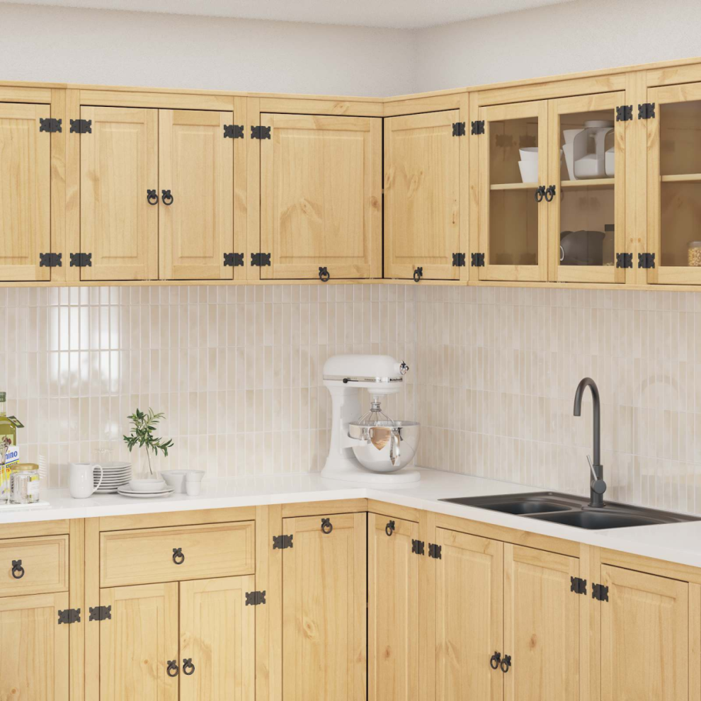 Vidaxl Cabinet Ski Honey Brown 80 X 80 X 60 Cm Solid Pine Wood