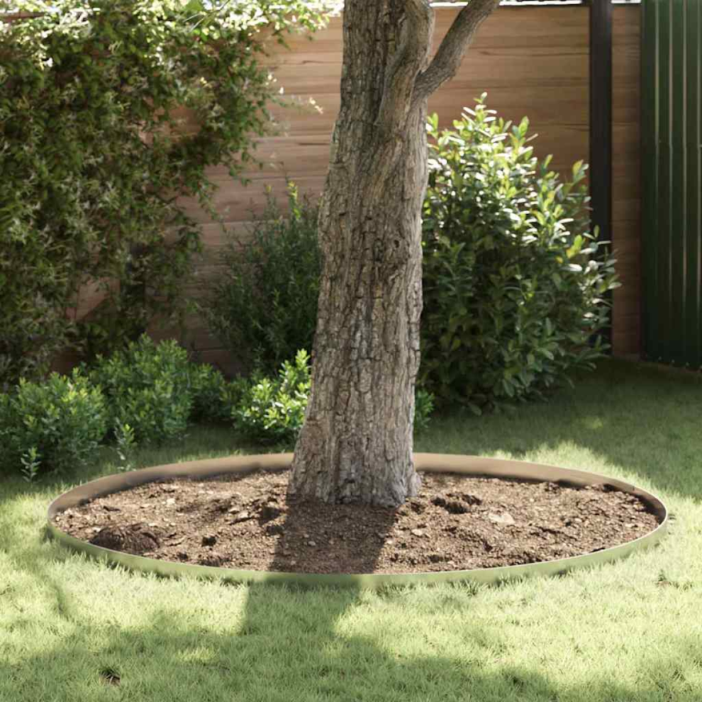Vidaxl Lawn Edging 4 Pcs Silver 450 X 0.05 X 10 Cm Galvanised Steel