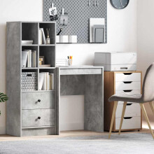 vidaXL Desk Concrete Grey 60 x 40 x 76 cm
