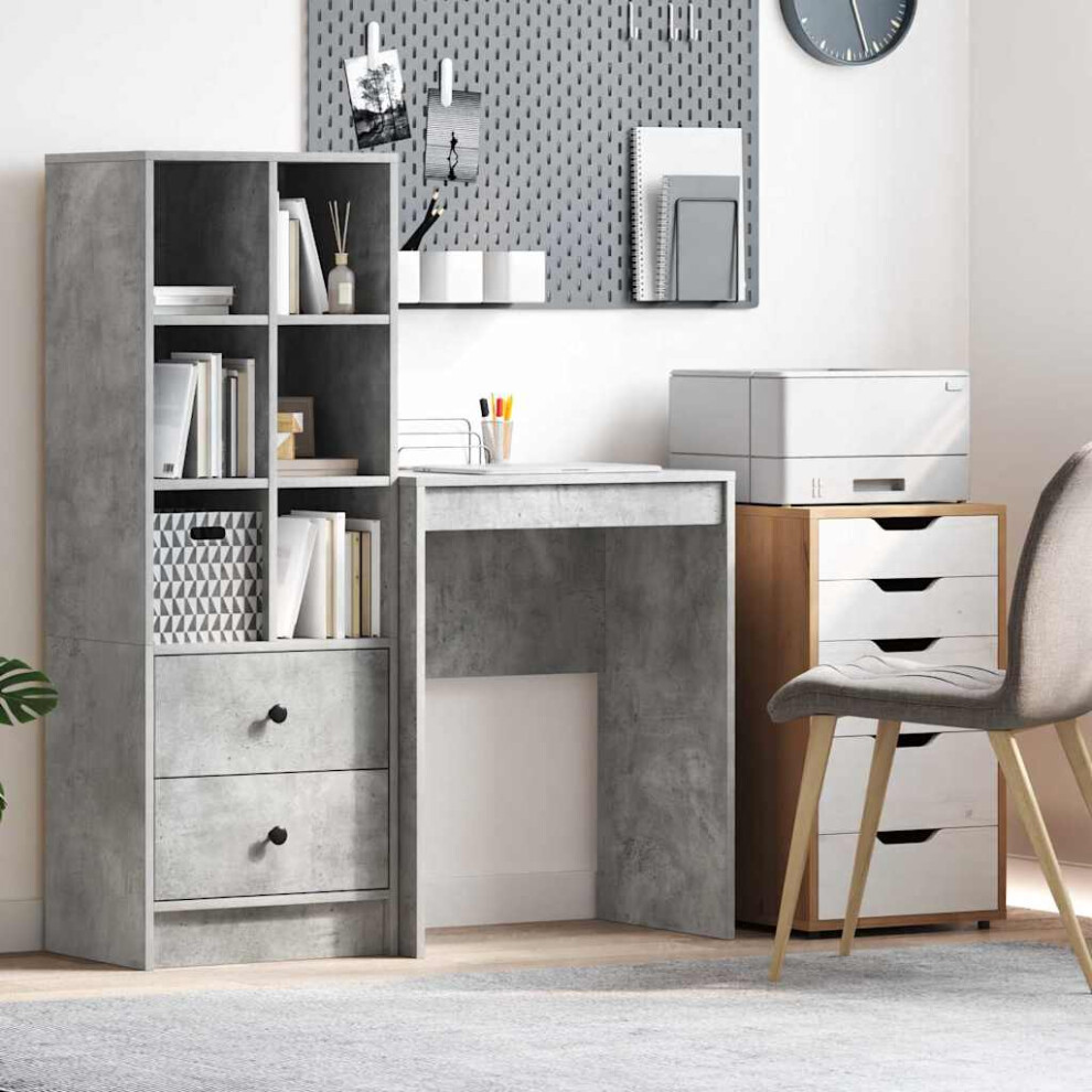 Vidaxl Desk Concrete 60 X 40 X 76 Cm Grey