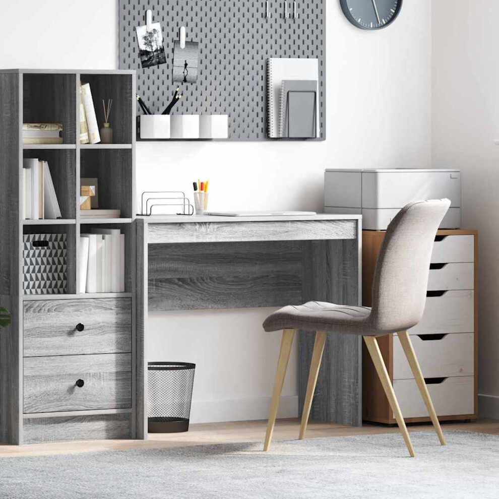 Vidaxl Desk Sonoma 90 X 40 X 76 Cm Grey