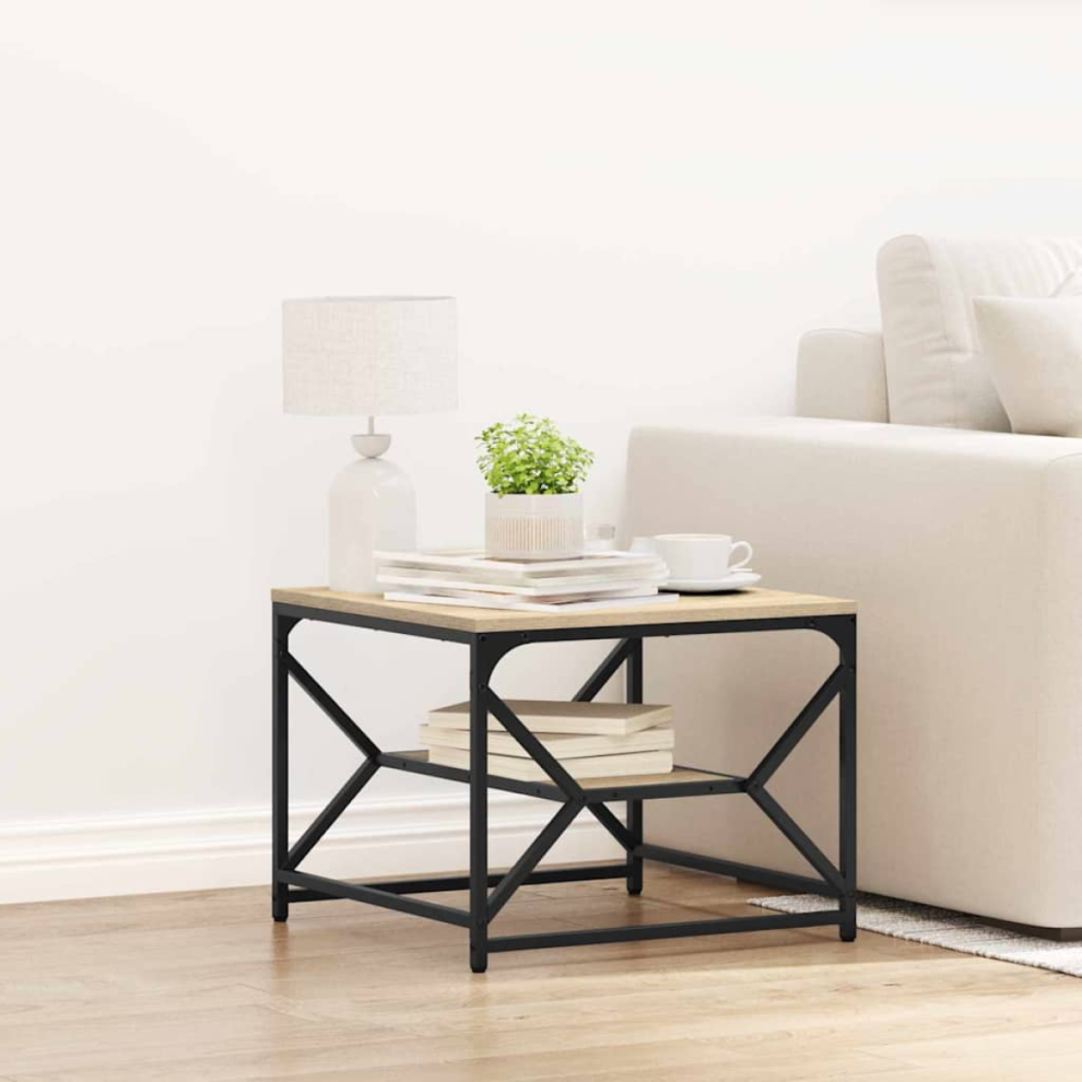 Vidaxl Coffee Table Sonoma Oak 51 X 50 X 40 Cm
