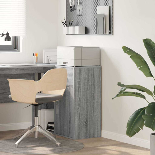VidaXL vidaXL Sideboard with Drawer Grey Sonoma 38 x 34 x 75 cm