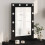 VidaXL vidaXL Vanity Mirror Rectangular with Mirror Black Oak 70 x 50 x 18 cm 1