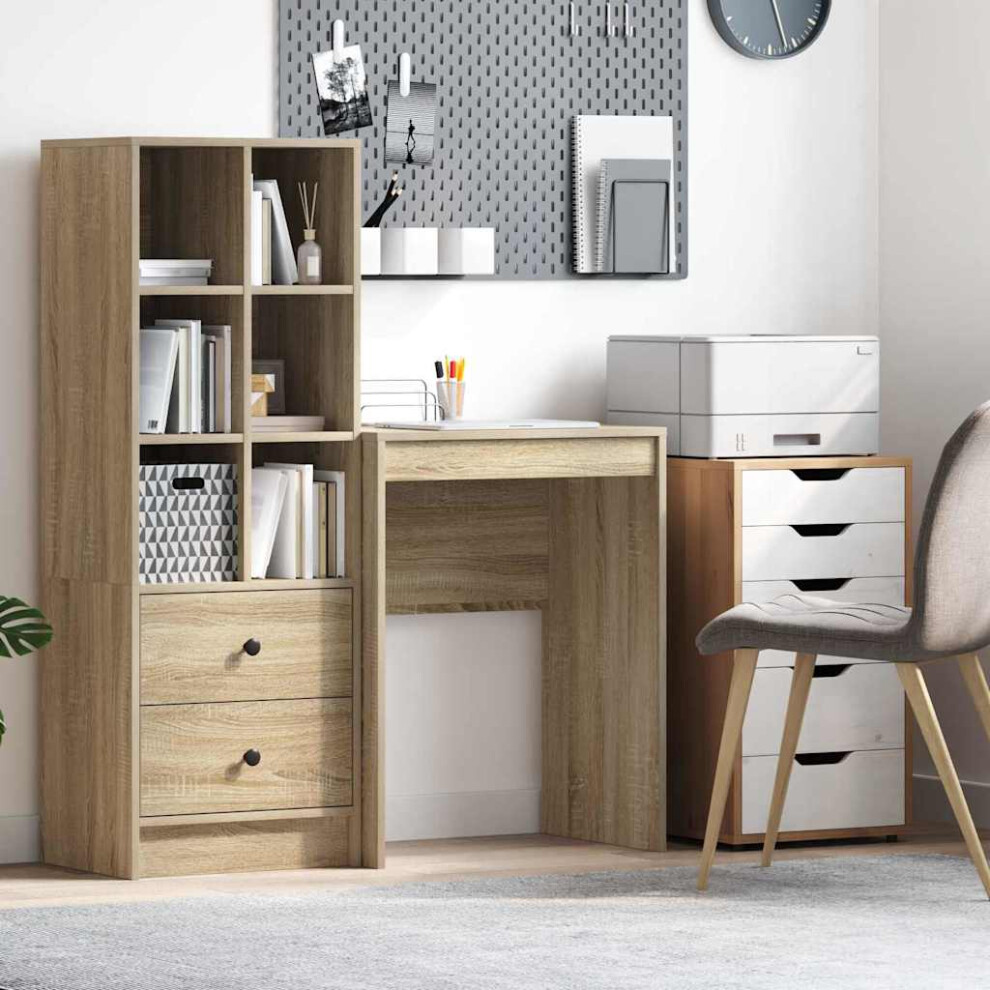 Vidaxl Desk Sonoma Oak 60 X 40 X 76 Cm