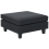 Beliani Ottoman UNSTAD Fabric Black 1
