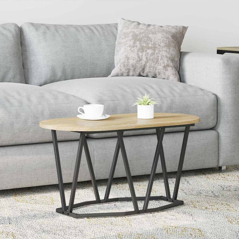 Vidaxl Coffee Table Sonoma Oak 80 X 40 X 40.5 Cm Brown