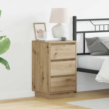 vidaXL Bedside Cabinet Artisan Oak 39 x 34.5 x 65 cm Engineered wood