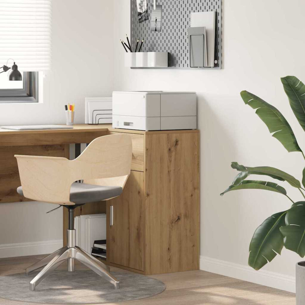 Vidaxl Sideboard With Drawer Artisan Oak 38 X 34 X 75 Cm