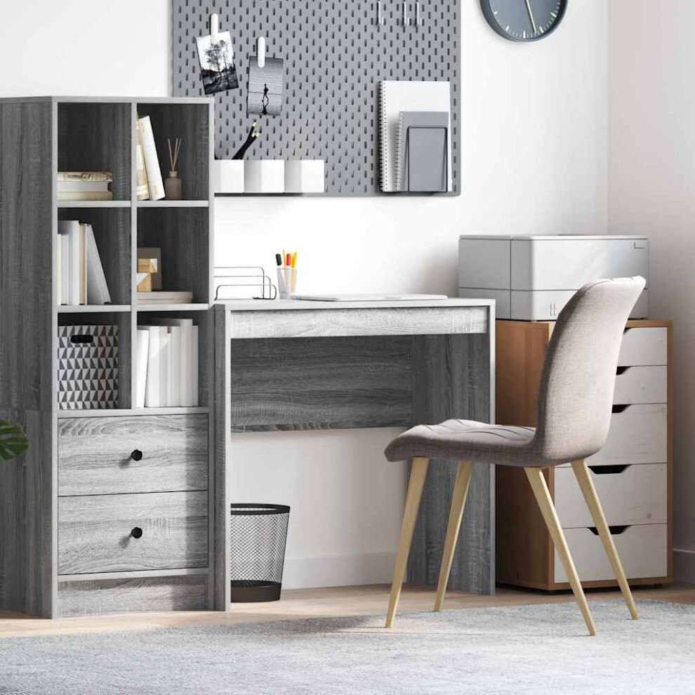 Vidaxl Desk Sonoma 80 X 40 X 76 Cm Grey
