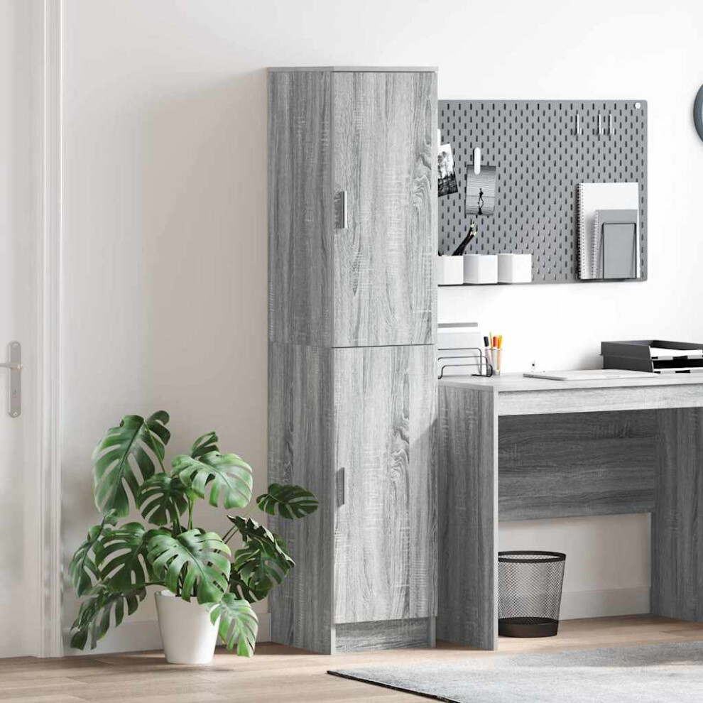 Vidaxl Highboard Sonoma 35 X 39 X 168 Cm Grey