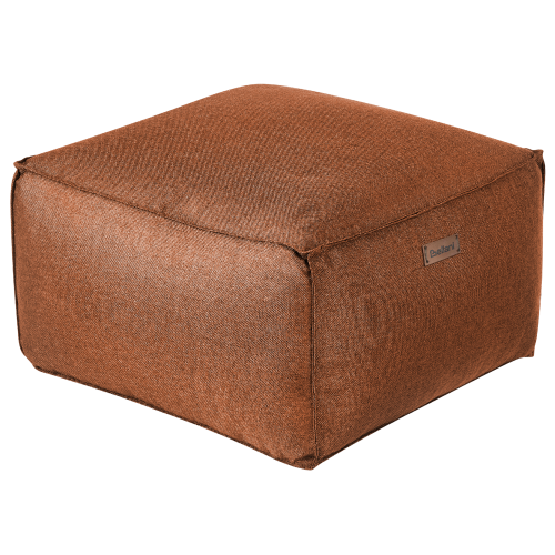 Beliani Pouffe BOULDER Fabric Golden Brown
