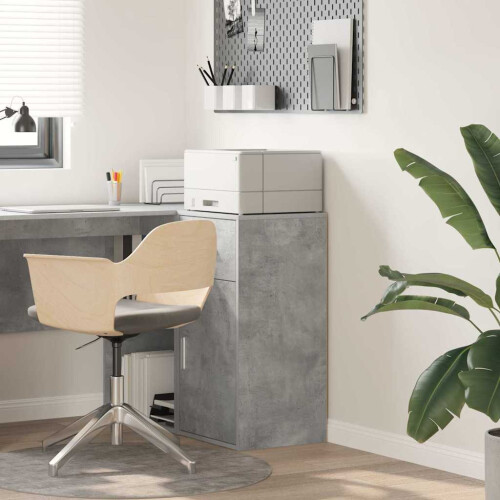 VidaXL vidaXL Sideboard with Drawer Concrete Grey 38 x 34 x 75 cm