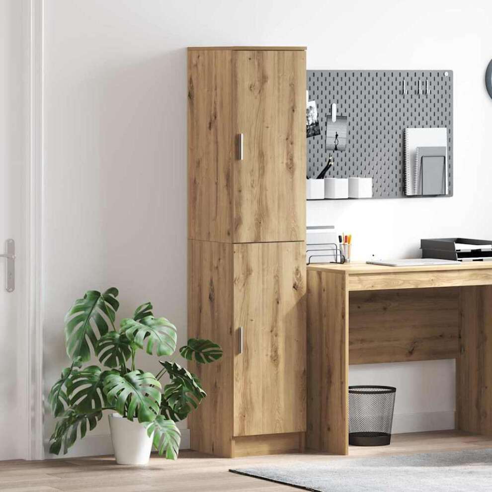 Vidaxl Highboard Artisan Oak 35 X 39 X 168 Cm