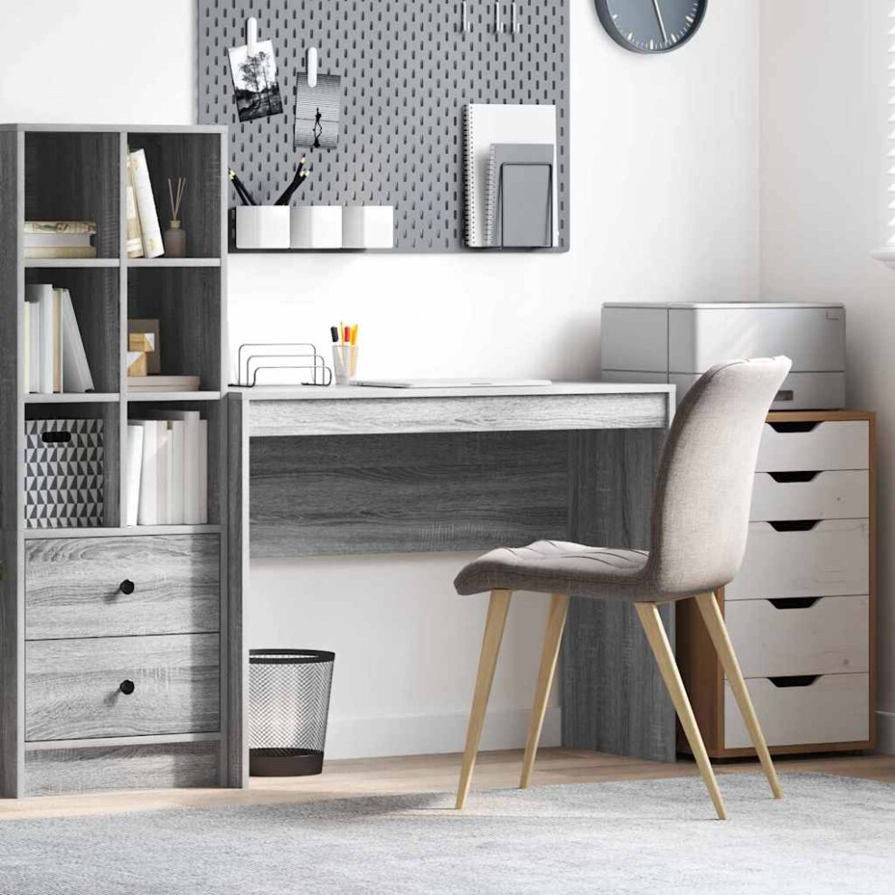 Vidaxl Desk Sonoma 100 X 40 X 76 Cm Grey