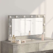 vidaXL Vanity Mirror Rectangular Concrete Grey 80 x 45 x 18 cm