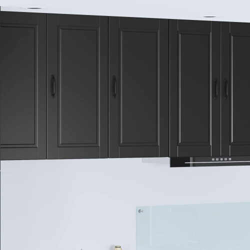 VidaXL vidaXL Dishwasher Panel Black 40 x 31 x 80 cm Engineered Wood