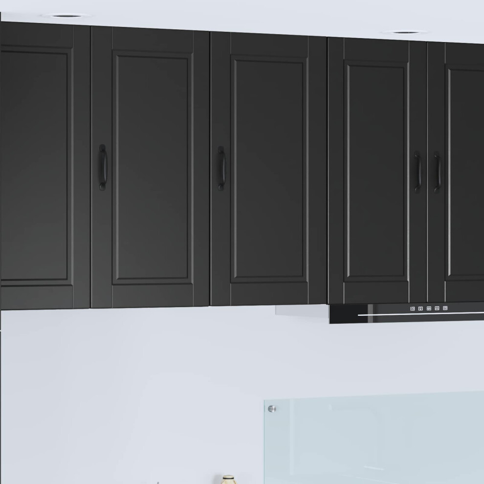 Vidaxl Dishwasher Panel Black 40 X 31 X 80 Cm Engineered Wood