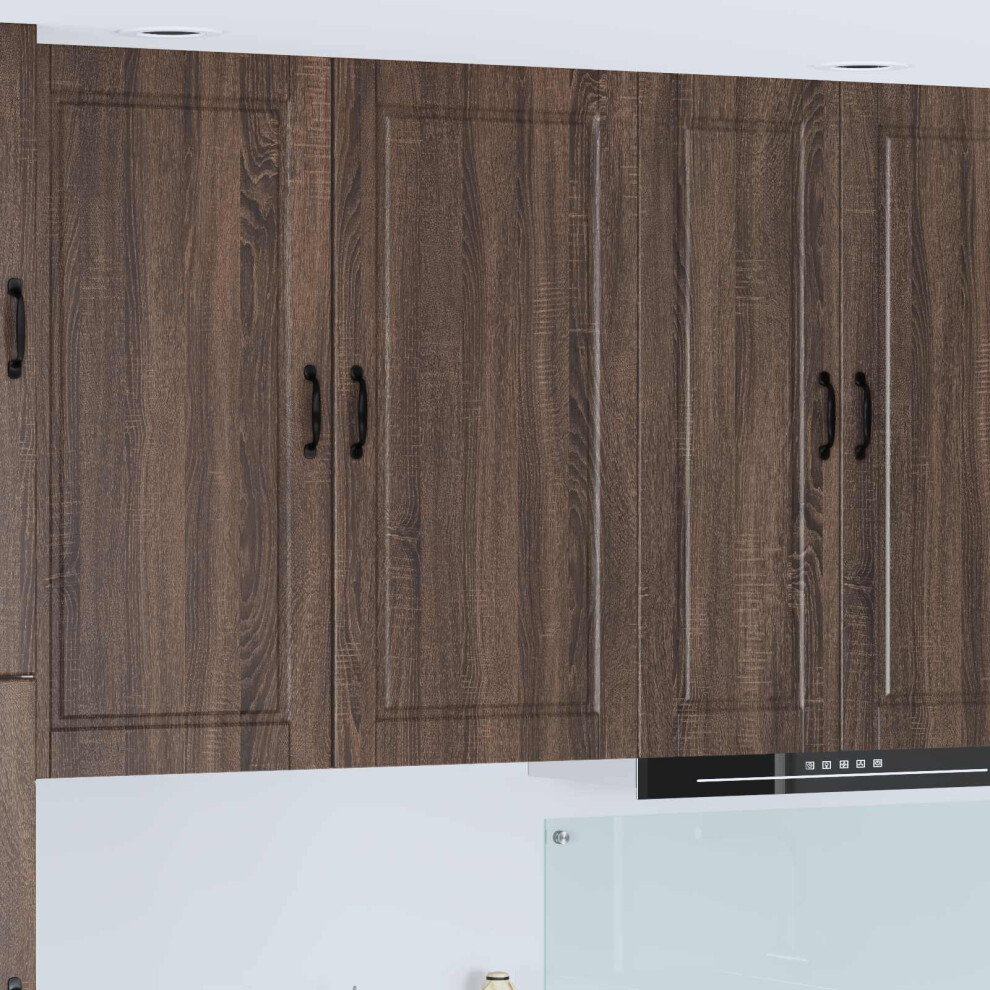 Vidaxl Dishwasher Panel Brown Oak 50 X 31 X 100 Cm Engineered Wood