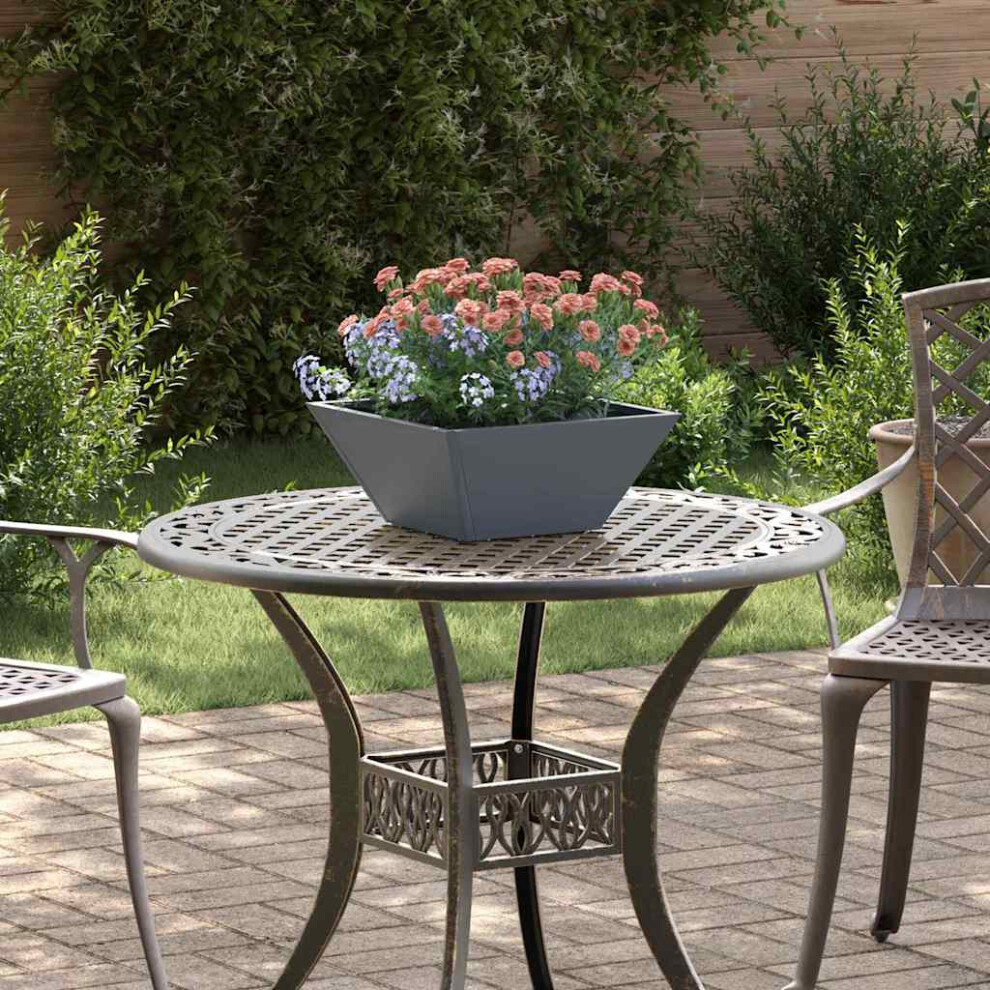 Vidaxl Garden Planter 5 Pcs 35 X 35 X 15 Cm Anthracite