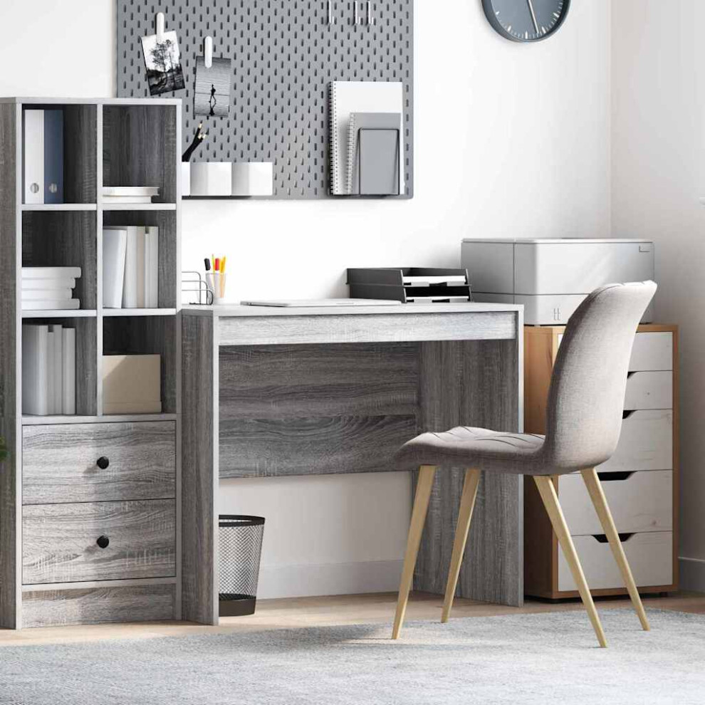 Vidaxl Desk Sonoma 90 X 50 X 76 Cm Grey