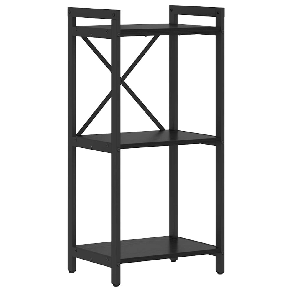 Vidaxl Bookshelf Black Oak 40 X 30 X 85 Cm Engineered Wood