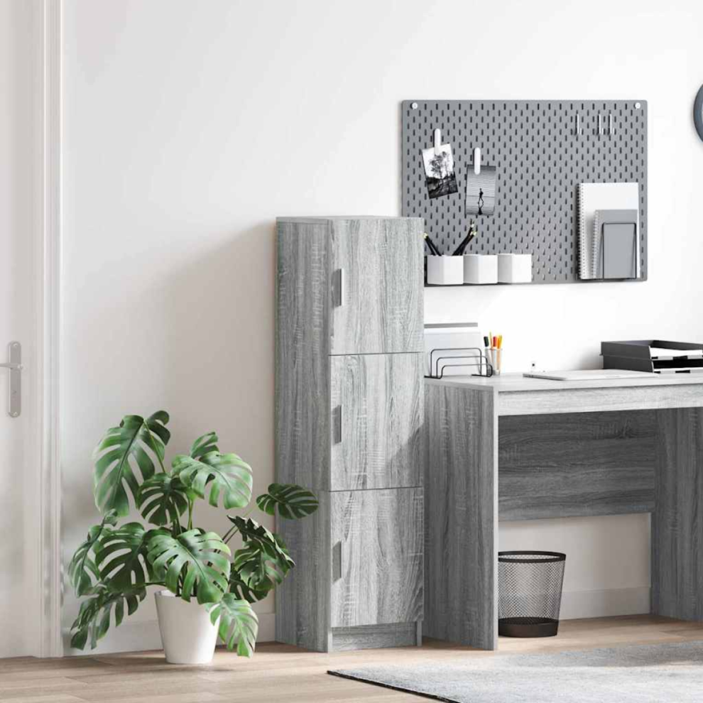 Vidaxl Highboard Grey Sonoma 31.5 X 32 X 122.5 Cm